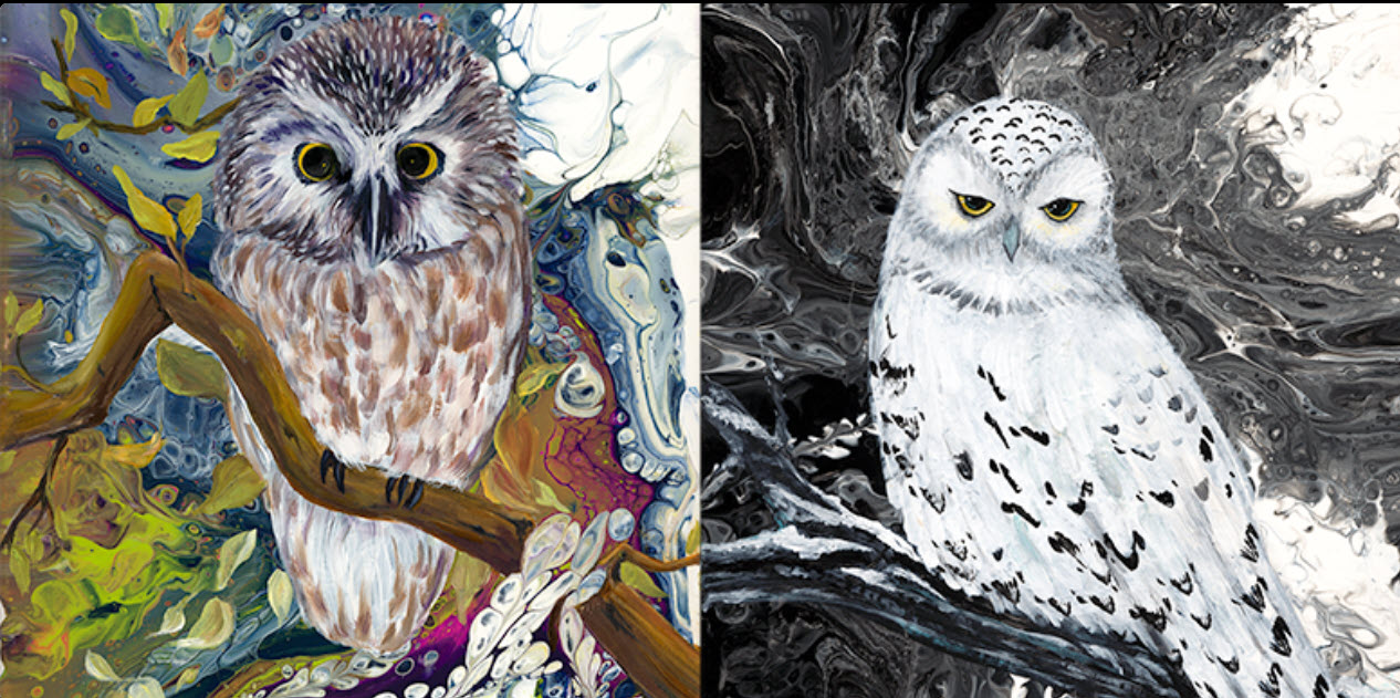 Member Art Program - Acrylic Pour Painting with Linda Bridges