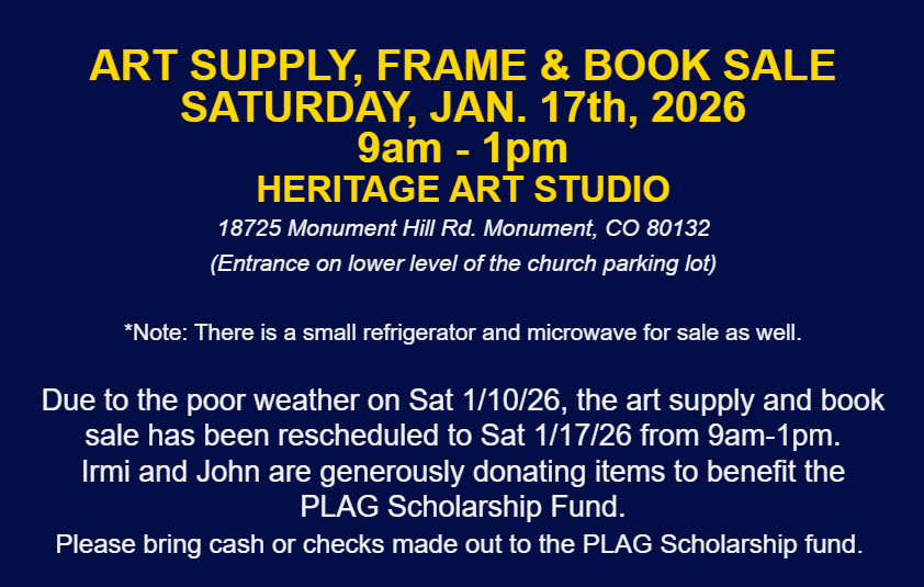 Art Supply and Book Sale to Benefit Scholarship Fund